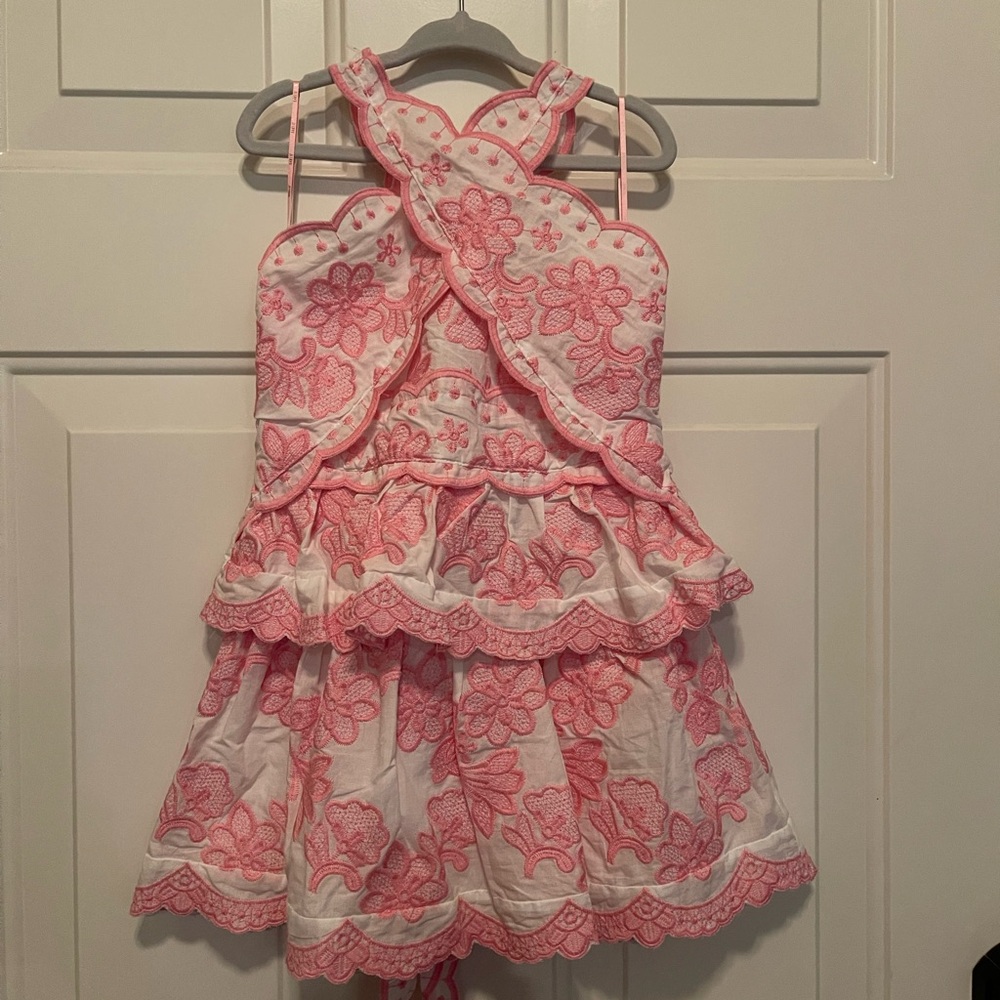 Marlo Kids Josie Embroidered Halter Dress